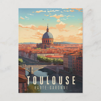 Cartão Postal Affiche Toulouse - France - illustration