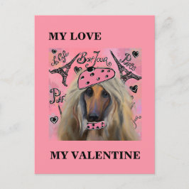 CARTÃO POSTAL AFGHAN HOUND