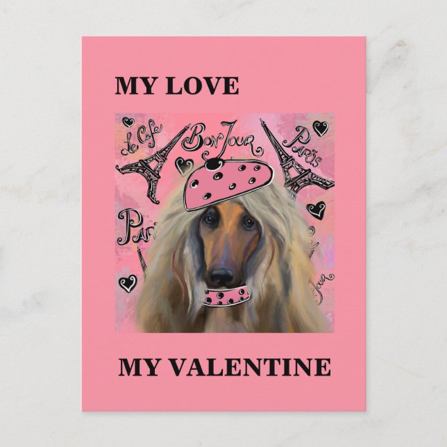 CARTÃO POSTAL AFGHAN HOUND (Frente)