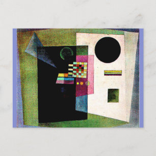 Cartão Postal Afirmação, pintura por abstrato de Kandinsky