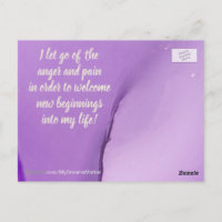 Afirmação Positiva Deixando Ir a Dor e a Raiva