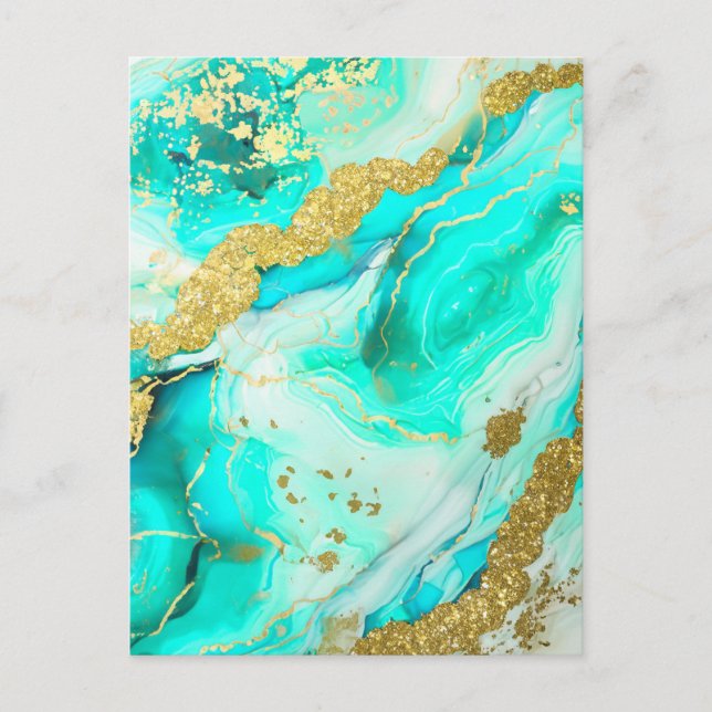 Cartão Postal Afirmação Positiva Deixando Ir a Dor e a Raiva (Frente)