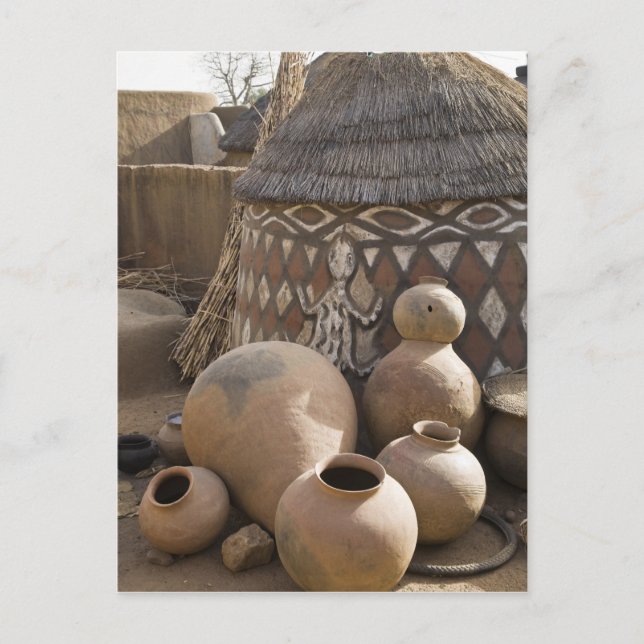 Cartão Postal África, África Ocidental, Gana, Sirigu. artesanato (Frente)