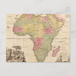 Cartão Postal África cerca de 1725