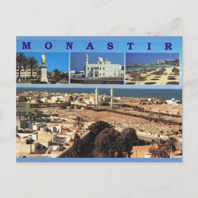 Cartão Postal África do Norte, Monastir, Tunísia, Multiview (Frente)