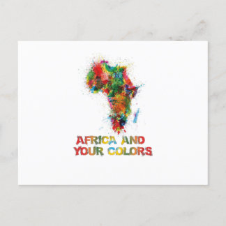 Cartão Postal África e suas cores