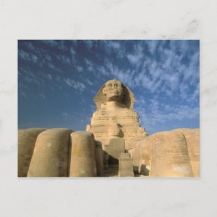 Cartão Postal África, Egito, Cairo, Planalto de Giza. Esfinge
