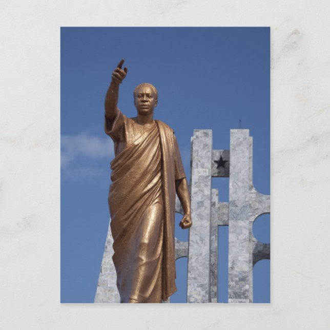 Cartão Postal Africa, Ghana, Accra. Nkrumah Mausoleum, final (Frente)