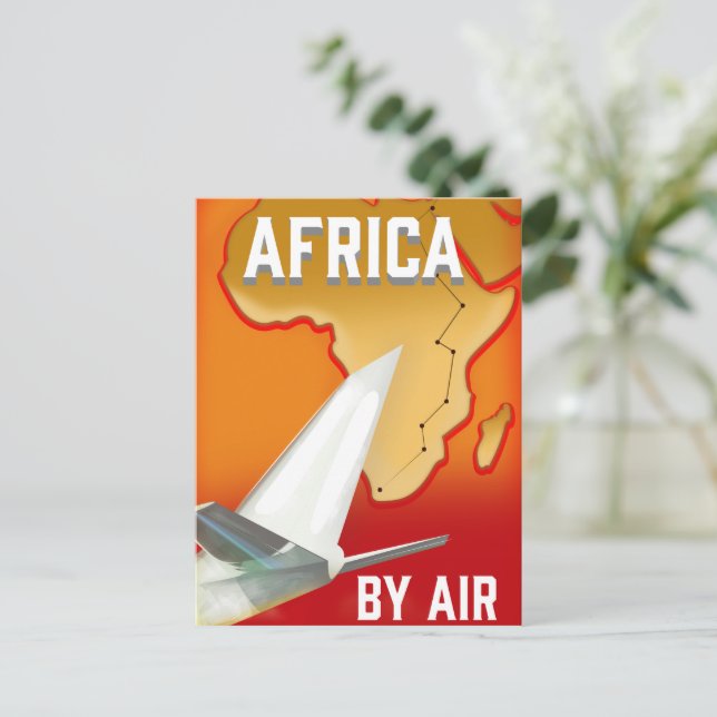 Cartão Postal África Pelo Ar (Em pé/Frente)
