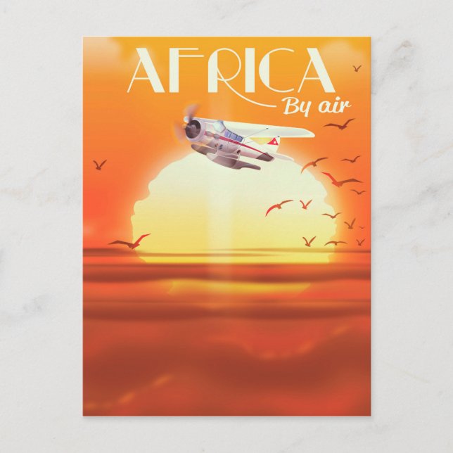 Cartão Postal África Pelo Ar (Frente)