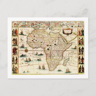 Cartão Postal ÁfricaMapa PanorâmicoÁfrica 2