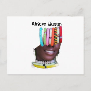 Cartão Postal African Queen Impressão de Arte Af