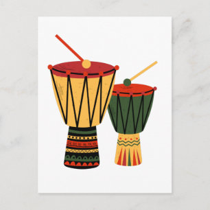 Cartão Postal African Tam-Tam