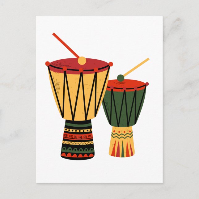 Cartão Postal African Tam-Tam (Frente)