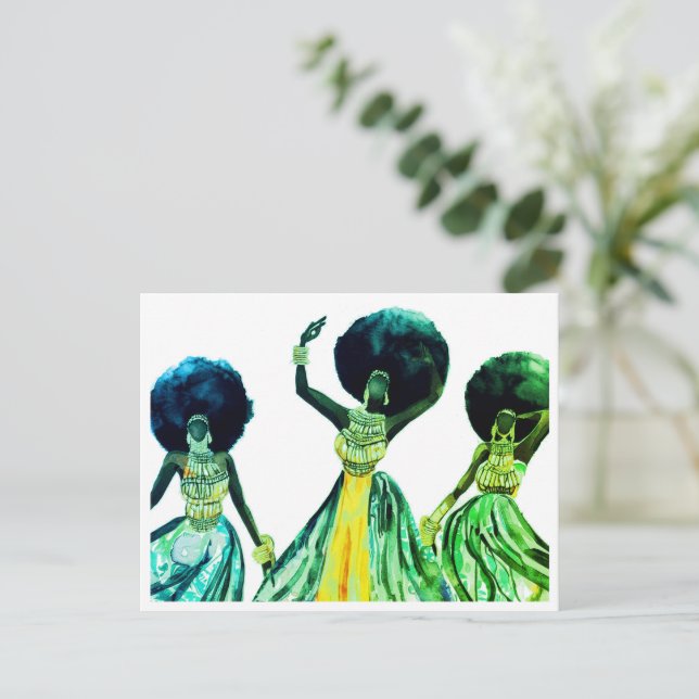 CARTÃO POSTAL AFRICANO (Em pé/Frente)