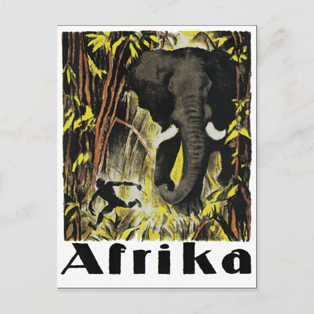Cartão Postal Afrika (Frente)