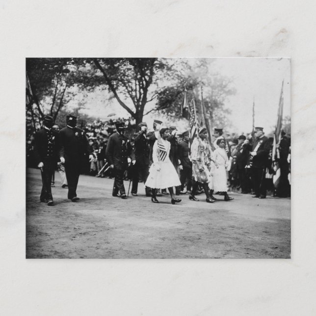Cartão Postal Afro-americanos veteranos, Nova Iorque, 1912 (Frente)