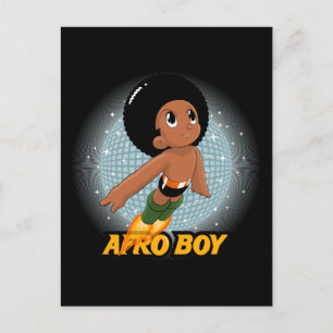 Cartão Postal Afro Boy