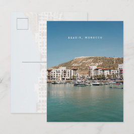 Cartão Postal Agadir Marrocos Marina Viagem