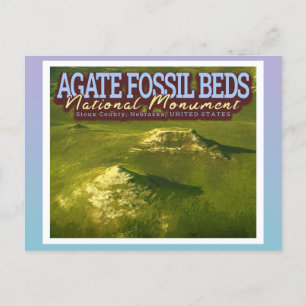CARTÃO POSTAL AGATE FOSSIL BEDS NATIONAL MONUMENT - NEBRASKA EUA