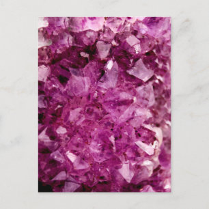 Cartão Postal Agate Purple Crystal