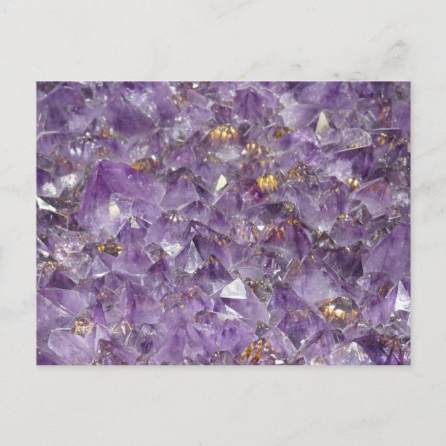 Cartão Postal Agate Purple Crystal (Frente)