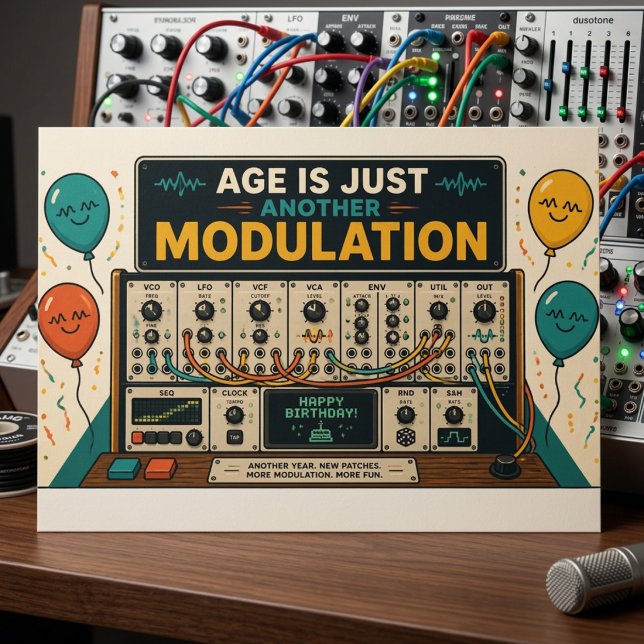 Cartão Postal Age Is Just Another Modulation! 🎛️🎂 (Criador carregado)