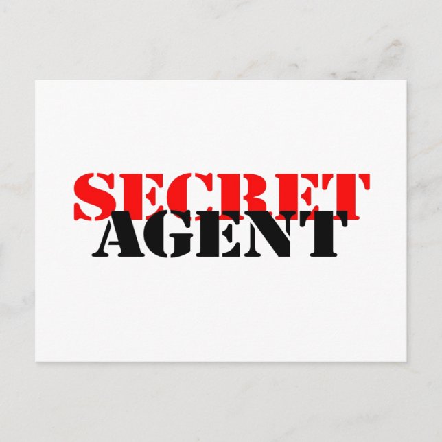 Cartão Postal Agente secreto (Frente)