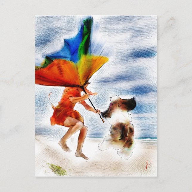 Cartão Postal agir com coragem (Frente)