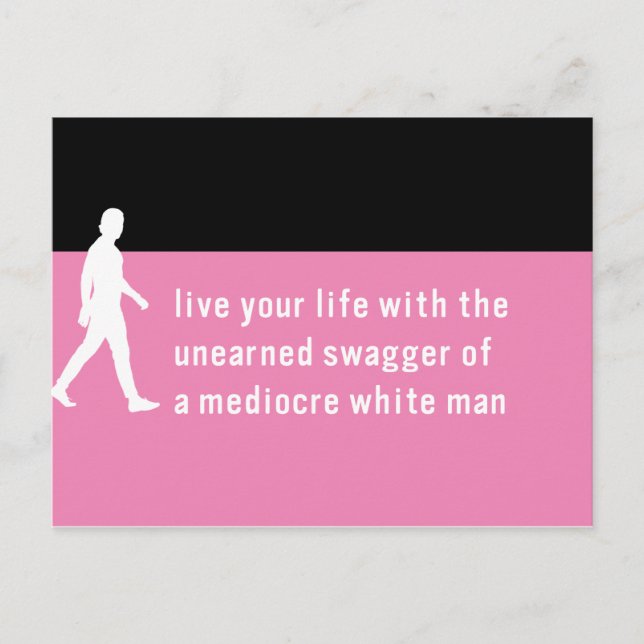 Cartão Postal Agitador sem saída de Cara branca mediocre / Ligaç (Frente)