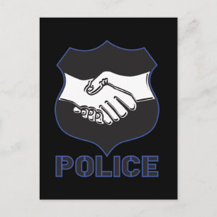 Cartão Postal Agitar Mão Policial