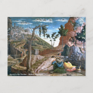 Cartão Postal Agonia Andrea Mantegna no Jardim