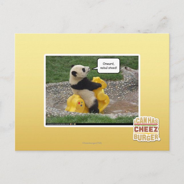 Cartão Postal Agora, barba nobul! (Frente)