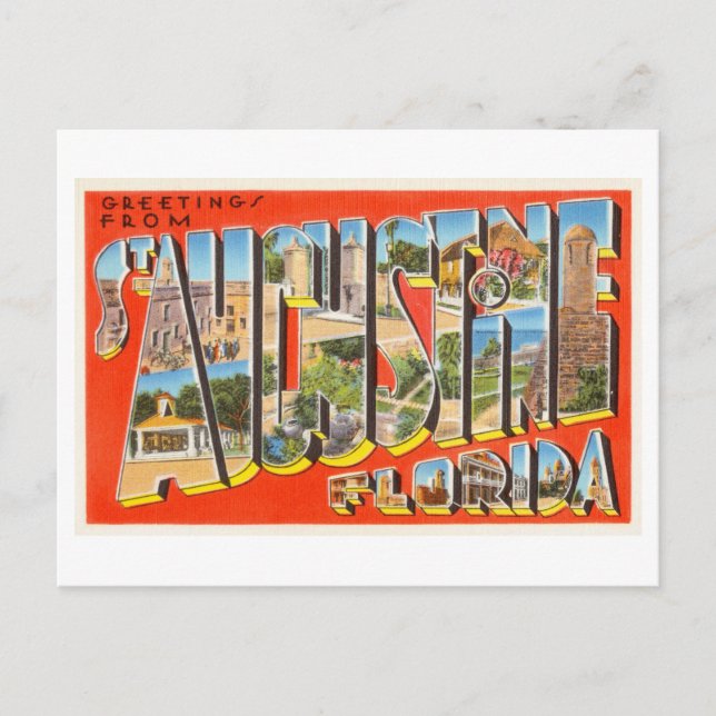 Cartão Postal Agostinho, Florida (Frente)