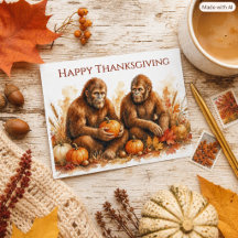 Agradecimento Bigfoot Outono Natureza Crente
