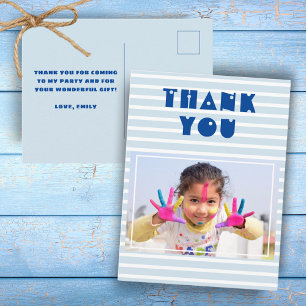 Cartão Postal Agradecimento de aniversário de foto personalizado
