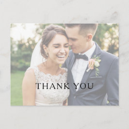Cartão Postal Agradecimento de Casamento com Foto Desbotada Mini