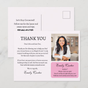 Cartão Postal Agradecimento de Imóveis Personalizados