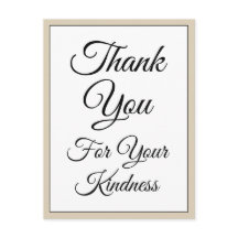 Cartão postal "Agradecimento pela sua gentileza" e