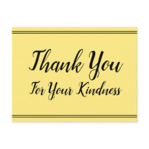 Cartão postal "Agradecimento por sua gentileza" el