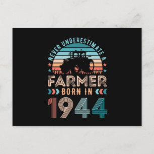 Cartão Postal Agricultor nascido em 1944 Presente de 80º Anivers