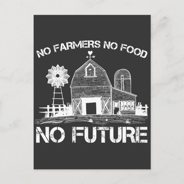 Cartão Postal Agricultores: Ordenamento da Comida agrícola (Frente)