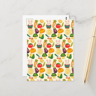 Cartão Postal Agricultura Vegetal de Coelho