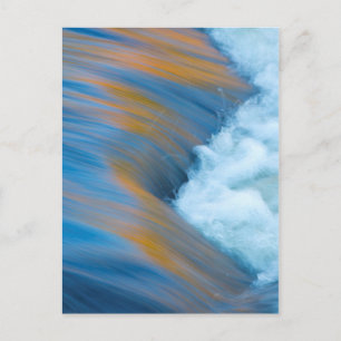 Cartão Postal Água azul abstrata, Canadá