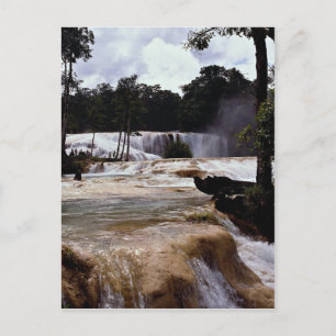 Cartão Postal Agua Azul Waterfall, Estado de Chiapas, México