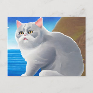 Cartão Postal Água do Mar Azul - Shorthair Britânica
