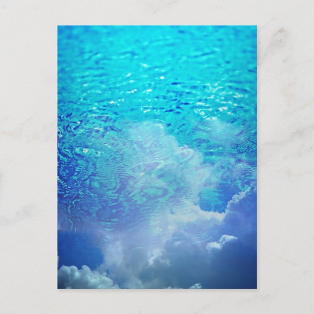 Cartão Postal Água e Nuvens (Frente)