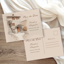 Água-forte de Vinhedo Toscano para Casamento Save 