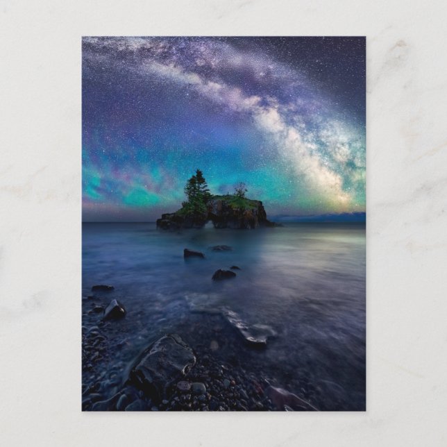 Cartão Postal Água | Lago Superior Minnesota (Frente)