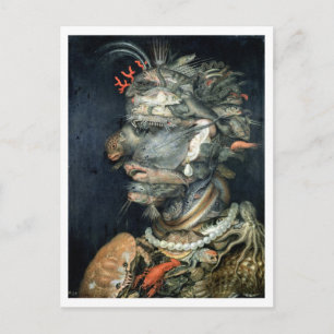 Cartão Postal Água, (óleo sobre tela), Arcimboldo, Giuseppe